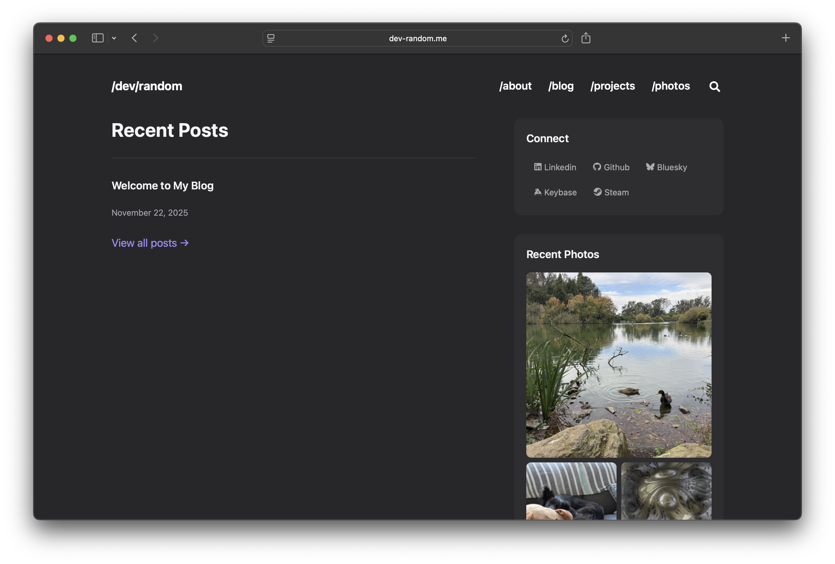 Preview of dev-random.me